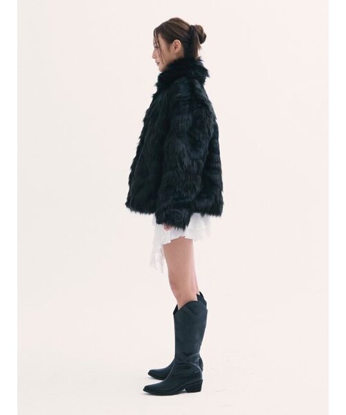 BABLETWO(ビーエイブルトゥー)の「Popo fur jacket BLACK(ムートンコート・レディース・その他・ONE SIZE)」の7枚目の写真
