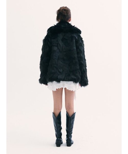 BABLETWO(ビーエイブルトゥー)の「Popo fur jacket BLACK(ムートンコート・レディース・その他・ONE SIZE)」の8枚目の写真