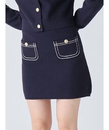LILY BROWN | コットンニットミニスカート(スカート)