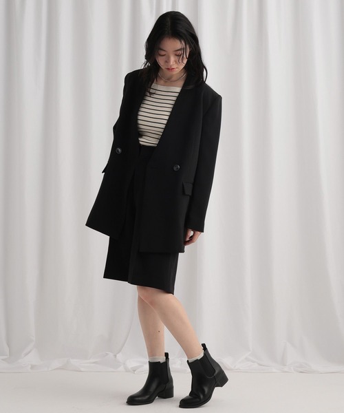 mysty woman（ミスティウーマン）の「ボートネック袖ボタンニット  643356（ニット/セーター・レディース・ピンク/アイボリー/ブラック/グレー系その他・FREE）」の9枚目の写真