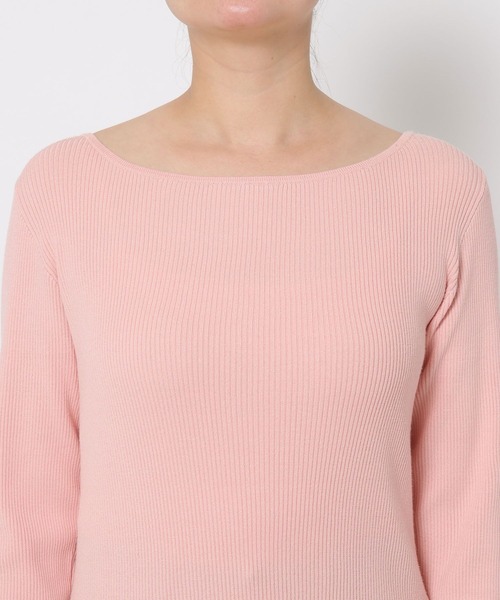 mysty woman（ミスティウーマン）の「ボートネック袖ボタンニット  643356（ニット/セーター・レディース・ピンク/アイボリー/ブラック/グレー系その他・FREE）」の19枚目の写真