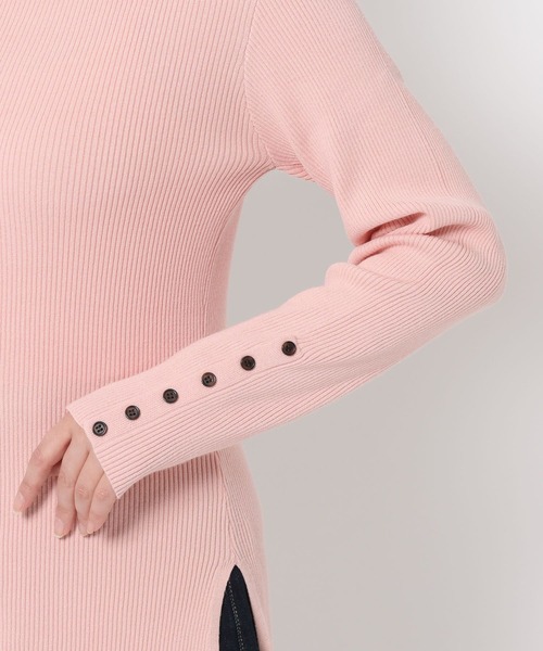 mysty woman（ミスティウーマン）の「ボートネック袖ボタンニット  643356（ニット/セーター・レディース・ピンク/アイボリー/ブラック/グレー系その他・FREE）」の20枚目の写真