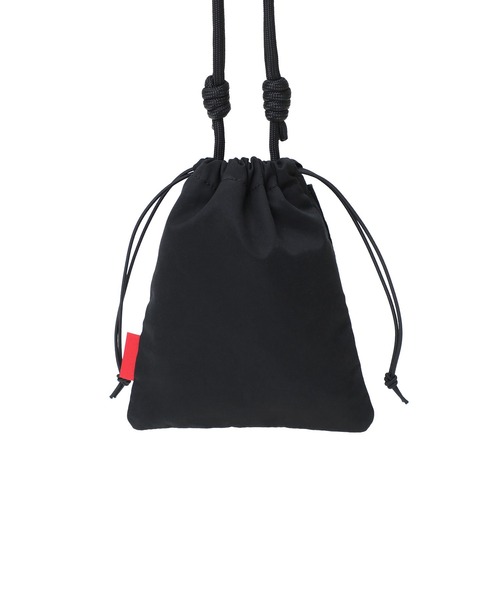 Manhattan Portage（マンハッタンポーテージ）の「SEWARD DRAWSTRING BAG COMBED COTTON GABARDINE DPL（ショルダーバッグ・レディース・ブラック・FREE）」の4枚目の写真