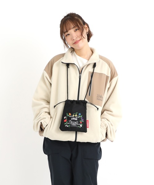 Manhattan Portage（マンハッタンポーテージ）の「SEWARD DRAWSTRING BAG COMBED COTTON GABARDINE DPL（ショルダーバッグ・レディース・ブラック・FREE）」の10枚目の写真