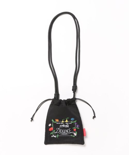 Manhattan Portage（マンハッタンポーテージ）の「SEWARD DRAWSTRING BAG COMBED COTTON GABARDINE DPL（ショルダーバッグ・レディース・ブラック・FREE）」の14枚目の写真