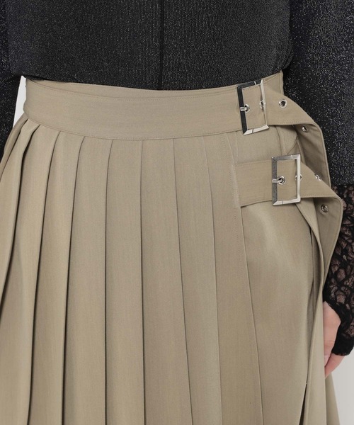 HARE（ハレ）の「プリーツスリットスカート(HARE)（スカート・レディース・ブラック/ベージュ・FREE）」の19枚目の写真