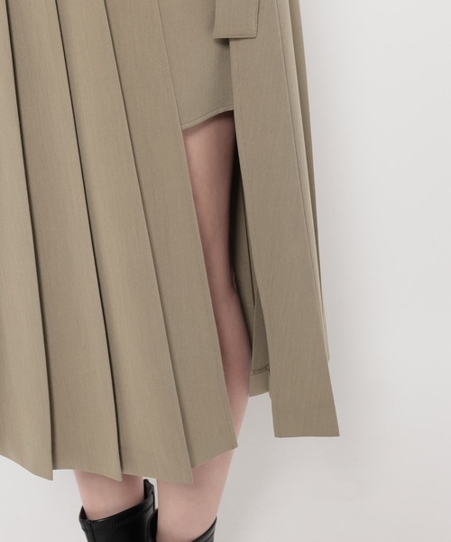 HARE（ハレ）の「プリーツスリットスカート(HARE)（スカート・レディース・ブラック/ベージュ・FREE）」の22枚目の写真