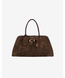 MERGO（メルゴ）の「フォー スエード ベルトハンドルバッグ [ブラウン]（ショルダーバッグ）」