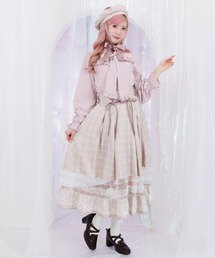 axes femme POETIQUE | バックリボンハイウエストスカート(スカート)