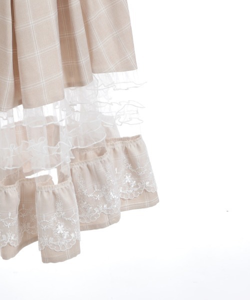 axes femme POETIQUE（アクシーズファムポエティック）の「バックリボンハイウエストスカート（スカート・レディース・ブラック/ベージュ/ミント・MEDIUM）」の13枚目の写真