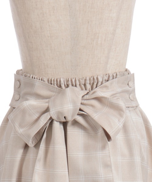 axes femme POETIQUE（アクシーズファムポエティック）の「バックリボンハイウエストスカート（スカート・レディース・ブラック/ベージュ/ミント・MEDIUM）」の16枚目の写真