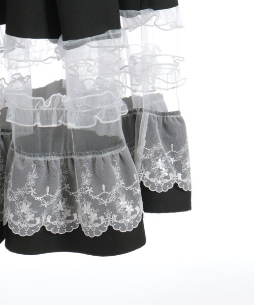 axes femme POETIQUE（アクシーズファムポエティック）の「バックリボンハイウエストスカート（スカート・レディース・ブラック/ベージュ/ミント・MEDIUM）」の22枚目の写真