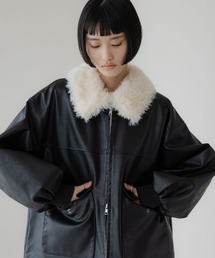 LOWRYS FARM | エリファーレザーブルゾン　636406(ブルゾン)