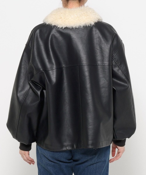 LOWRYS FARM(ローリーズファーム)の「エリファーレザーブルゾン 636406(ブルゾン・レディース・ブラック・FREE)」の17枚目の写真