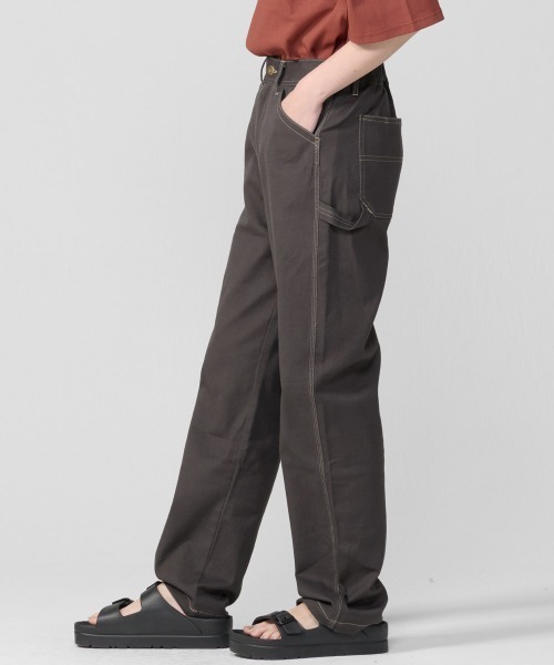 KRIFF MAYER Lady's Collection(クリフメイヤーレディースコレクション)の「楽のびストレートペインターパンツ(その他パンツ・レディース・オリーブ/ベージュ/チャコール・LARGE/MEDIUM)」の1枚目の写真