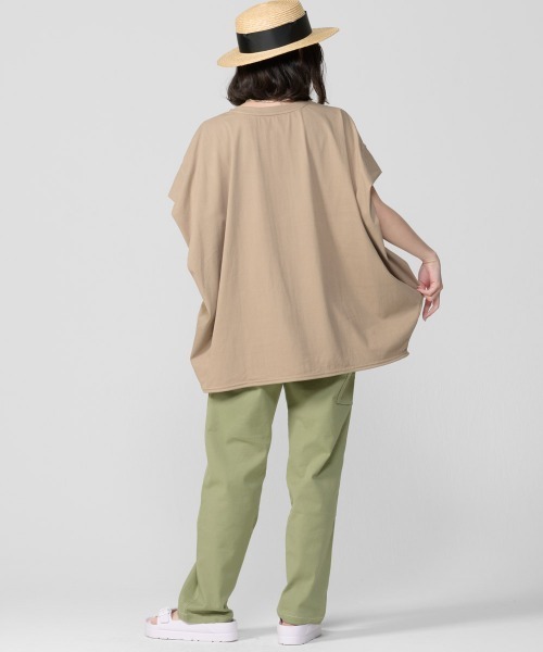 KRIFF MAYER Lady's Collection(クリフメイヤーレディースコレクション)の「楽のびストレートペインターパンツ(その他パンツ・レディース・オリーブ/ベージュ/チャコール・LARGE/MEDIUM)」の8枚目の写真