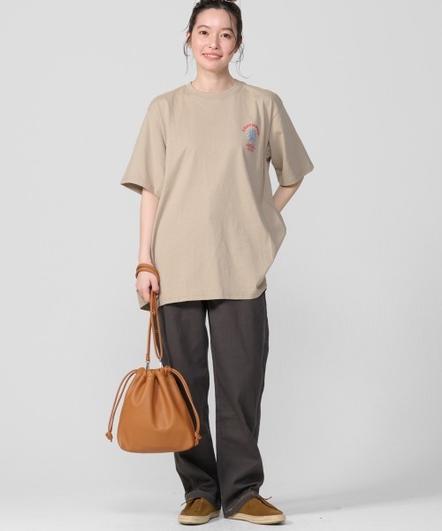 KRIFF MAYER Lady's Collection(クリフメイヤーレディースコレクション)の「楽のびストレートペインターパンツ(その他パンツ・レディース・オリーブ/ベージュ/チャコール・LARGE/MEDIUM)」の9枚目の写真