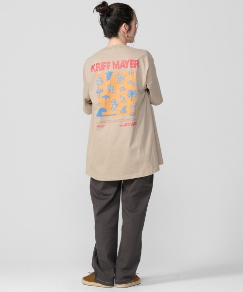 KRIFF MAYER Lady's Collection(クリフメイヤーレディースコレクション)の「楽のびストレートペインターパンツ(その他パンツ・レディース・オリーブ/ベージュ/チャコール・LARGE/MEDIUM)」の10枚目の写真