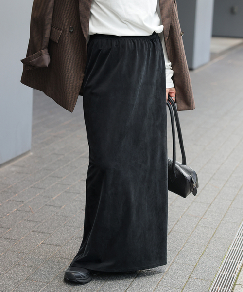 追加》フィブリルキュプラジャージーマキシスカート（スカート