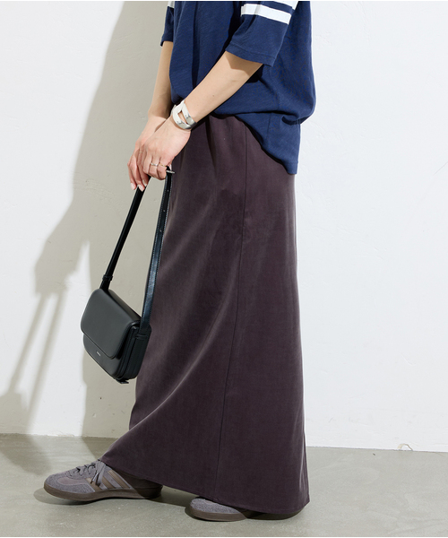 JOURNAL STANDARD（ジャーナルスタンダード）の「《追加》フィブリルキュプラジャージーマキシスカート（スカート・レディース・ブラウン/ブラック・FREE）」の7枚目の写真