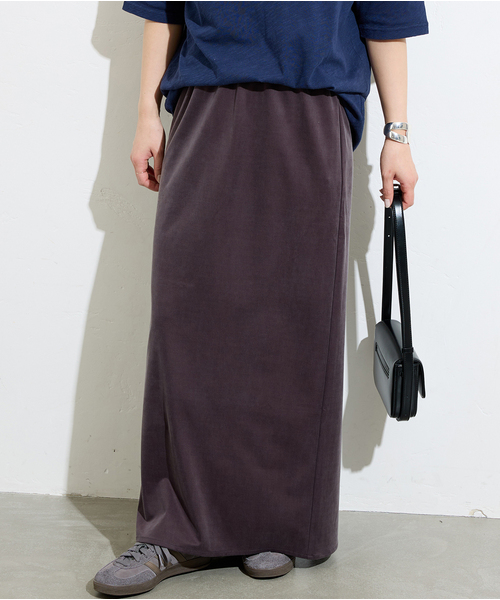 JOURNAL STANDARD（ジャーナルスタンダード）の「《追加》フィブリルキュプラジャージーマキシスカート（スカート・レディース・ブラウン/ブラック・FREE）」の8枚目の写真