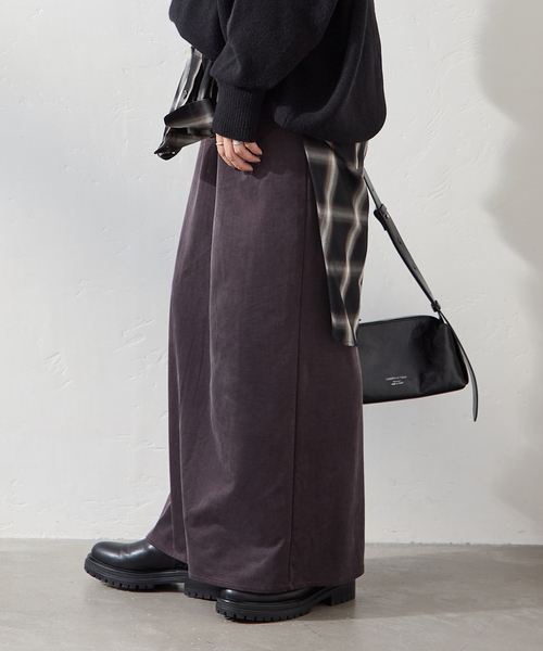 JOURNAL STANDARD（ジャーナルスタンダード）の「《追加》フィブリルキュプラジャージーマキシスカート（スカート・レディース・ブラウン/ブラック・FREE）」の14枚目の写真