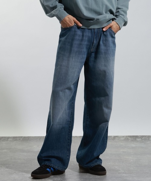 BAYFLOW(ベイフロー)の「コットンリネンバギーデニムパンツ(デニムパンツ・メンズ・ダークブルー/ブルー・LARGE/MEDIUM)」の2枚目の写真