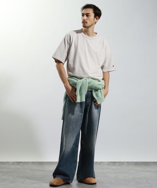 BAYFLOW(ベイフロー)の「コットンリネンバギーデニムパンツ(デニムパンツ・メンズ・ダークブルー/ブルー・LARGE/MEDIUM)」の9枚目の写真