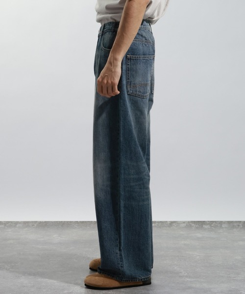 BAYFLOW(ベイフロー)の「コットンリネンバギーデニムパンツ(デニムパンツ・メンズ・ダークブルー/ブルー・LARGE/MEDIUM)」の10枚目の写真