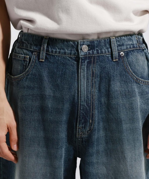 BAYFLOW(ベイフロー)の「コットンリネンバギーデニムパンツ(デニムパンツ・メンズ・ダークブルー/ブルー・LARGE/MEDIUM)」の14枚目の写真