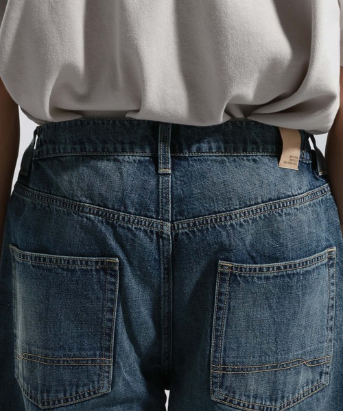 BAYFLOW(ベイフロー)の「コットンリネンバギーデニムパンツ(デニムパンツ・メンズ・ダークブルー/ブルー・LARGE/MEDIUM)」の4枚目の写真