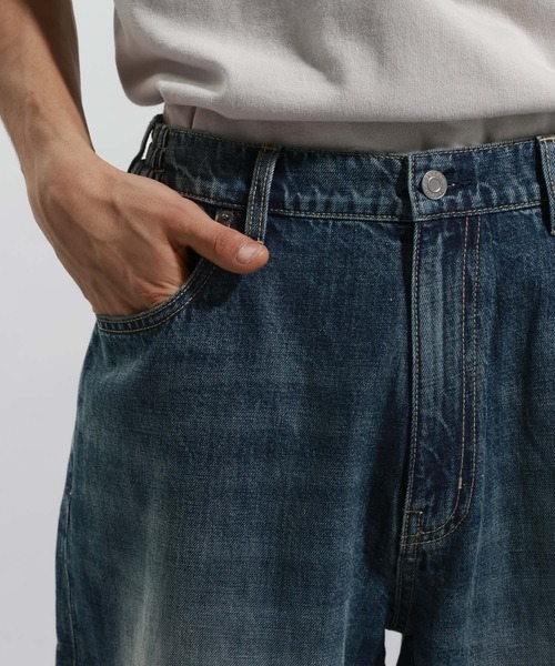 BAYFLOW(ベイフロー)の「コットンリネンバギーデニムパンツ(デニムパンツ・メンズ・ダークブルー/ブルー・LARGE/MEDIUM)」の6枚目の写真