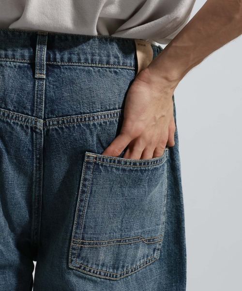 BAYFLOW(ベイフロー)の「コットンリネンバギーデニムパンツ(デニムパンツ・メンズ・ダークブルー/ブルー・LARGE/MEDIUM)」の8枚目の写真