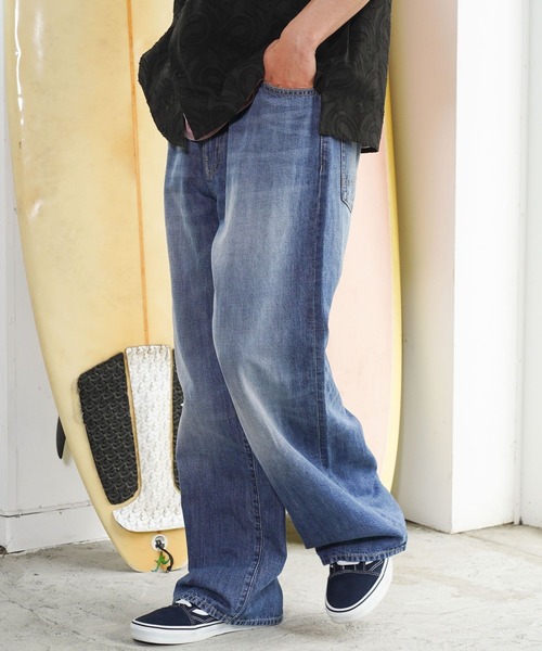 BAYFLOW(ベイフロー)の「コットンリネンバギーデニムパンツ(デニムパンツ・メンズ・ダークブルー/ブルー・LARGE/MEDIUM)」の20枚目の写真