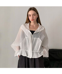 VASCARA（バスカラ）の「Loco Frill Hood Zip-Up Jumper (2colors)（ナイロンジャケット）」