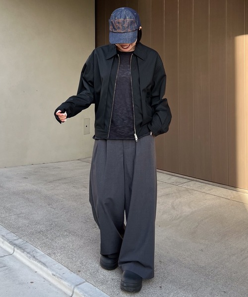 SINSS（シンス）の「Slub crew neck LS T-shirt / スラブクルーネックロングスリーブT（ニット/セーター・メンズ・ブラック/チャコール・LARGE/MEDIUM/SMALL/X-SMALL）」の15枚目の写真