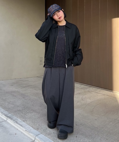 SINSS（シンス）の「Slub crew neck LS T-shirt / スラブクルーネックロングスリーブT（ニット/セーター・メンズ・ブラック/チャコール・LARGE/MEDIUM/SMALL/X-SMALL）」の16枚目の写真