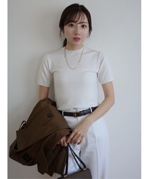 anuans | ハーフスリーブニットプルオーバー(その他トップス)