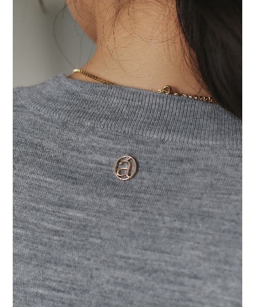 anuans（アニュアンス）の「ハーフスリーブニットプルオーバー（その他トップス・レディース・グレー/ミント/ライトピンク/アイボリー/ブラウン/ブラック・FREE）」の14枚目の写真