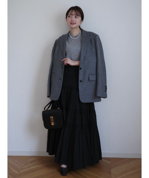 anuans（アニュアンス）の「ハーフスリーブニットプルオーバー（その他トップス・レディース・グレー/ミント/ライトピンク/アイボリー/ブラウン/ブラック・FREE）」の22枚目の写真