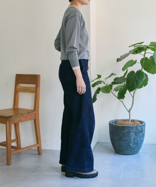 ear PAPILLONNER(イアパピヨネ)の「ラメラインカーディガン【SUM1 STYLE】(カーディガン/ボレロ・レディース・ライトグレー/ブラック・FREE)」の18枚目の写真