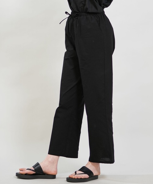 RIKKA FEMME(リッカファム)の「RIKKA FEMME/リッカファム ロングパンツ イージーパンツ RF6S-3102(その他パンツ・レディース・ホワイト×ブルー/ホワイト×グレー/ブラック/カーキ・FREE)」の3枚目の写真