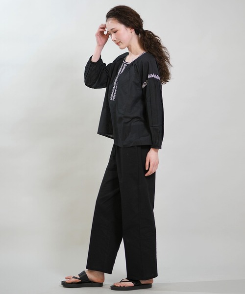 RIKKA FEMME(リッカファム)の「RIKKA FEMME/リッカファム ロングパンツ イージーパンツ RF6S-3102(その他パンツ・レディース・ホワイト×ブルー/ホワイト×グレー/ブラック/カーキ・FREE)」の22枚目の写真
