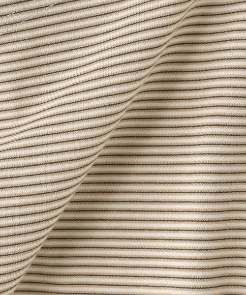 LOWRYS FARM(ローリーズファーム)の「マルチボーダーBIGショルダープルオーバー 638376(Tシャツ/カットソー・レディース・ネイビー/ベージュ・FREE)」の13枚目の写真