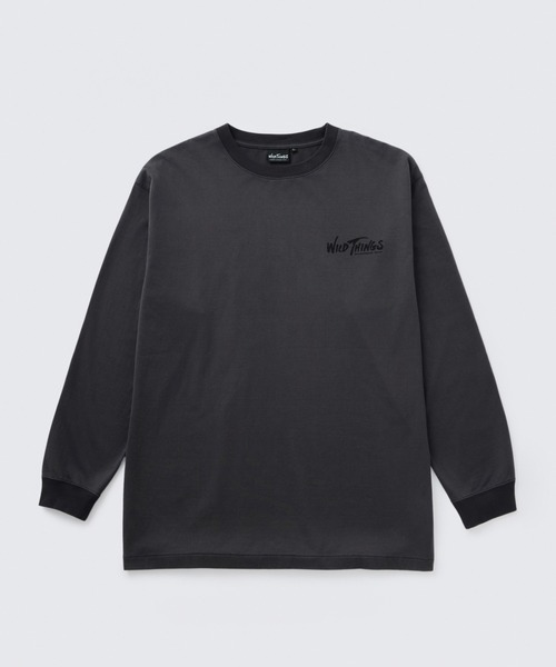 WILD THINGS(ワイルドシングス)の「ワルダネスギア L/S Tシャツ│WILDERNESS GEAR L/S TEE(Tシャツ/カットソー・メンズ・イエロー系その他2/グレー系その他3/ホワイト/チャコールグレー・M/S/XL/L)」の1枚目の写真