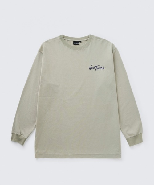 WILD THINGS(ワイルドシングス)の「ワルダネスギア L/S Tシャツ│WILDERNESS GEAR L/S TEE(Tシャツ/カットソー・メンズ・イエロー系その他2/グレー系その他3/ホワイト/チャコールグレー・M/S/XL/L)」の3枚目の写真