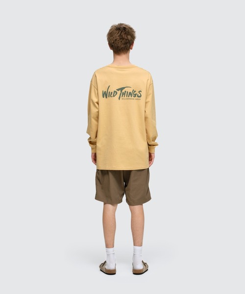 WILD THINGS(ワイルドシングス)の「ワルダネスギア L/S Tシャツ│WILDERNESS GEAR L/S TEE(Tシャツ/カットソー・メンズ・イエロー系その他2/グレー系その他3/ホワイト/チャコールグレー・M/S/XL/L)」の4枚目の写真