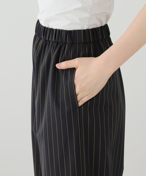 Deuxieme Classe（ドゥーズィエムクラス）の「Effortless Wool ストライプパンツ（その他パンツ・レディース・ダークブルー・38/36/34）」の17枚目の写真