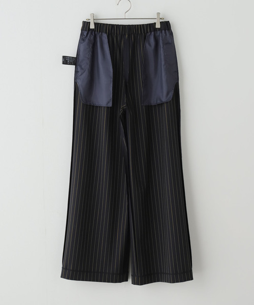 Deuxieme Classe（ドゥーズィエムクラス）の「Effortless Wool ストライプパンツ（その他パンツ・レディース・ダークブルー・38/36/34）」の19枚目の写真