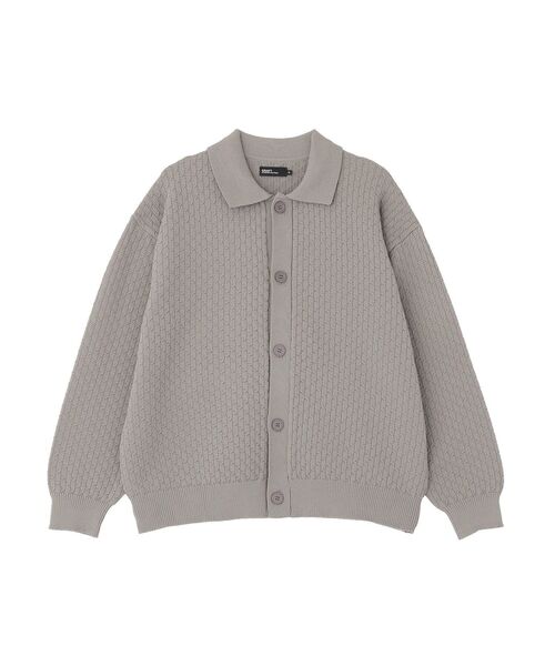 CRAFT STANDARD BOUTIQUE(クラフトスタンダードブティック)の「柄編みニットシャツカーディガン(カーディガン/ボレロ・メンズ・テラコッタ/ブラック/チャコールグレー・L/M)」の12枚目の写真